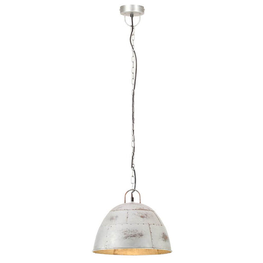 Hanging Lamp | Antique Silver | Iron | 31 cm across | Industrial