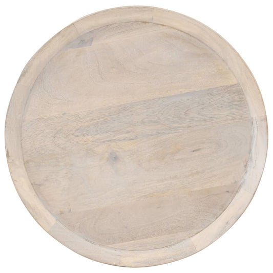 Side Table | Natural Bleach | Solid Mango Wood | Ø 60x75 cm | Durable