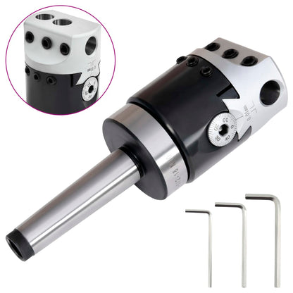 50 mm Boring Head with MT2 Boring Shank for Lathe Milling