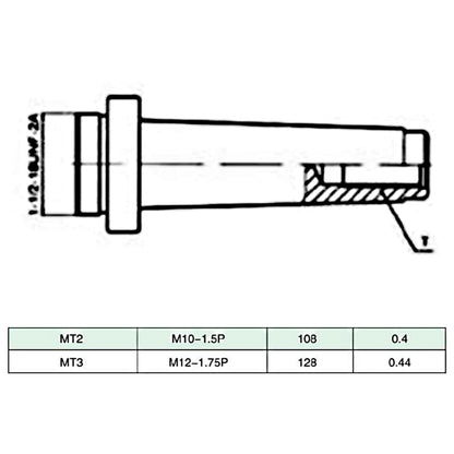 15 Pieces Boring Tool Set 50 mm Boring Head MT3-F1-12