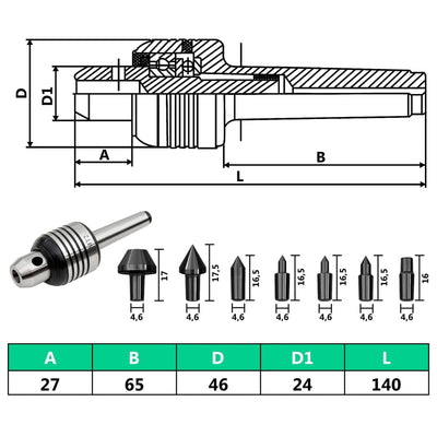 10 Pieces Live Center Set MT2