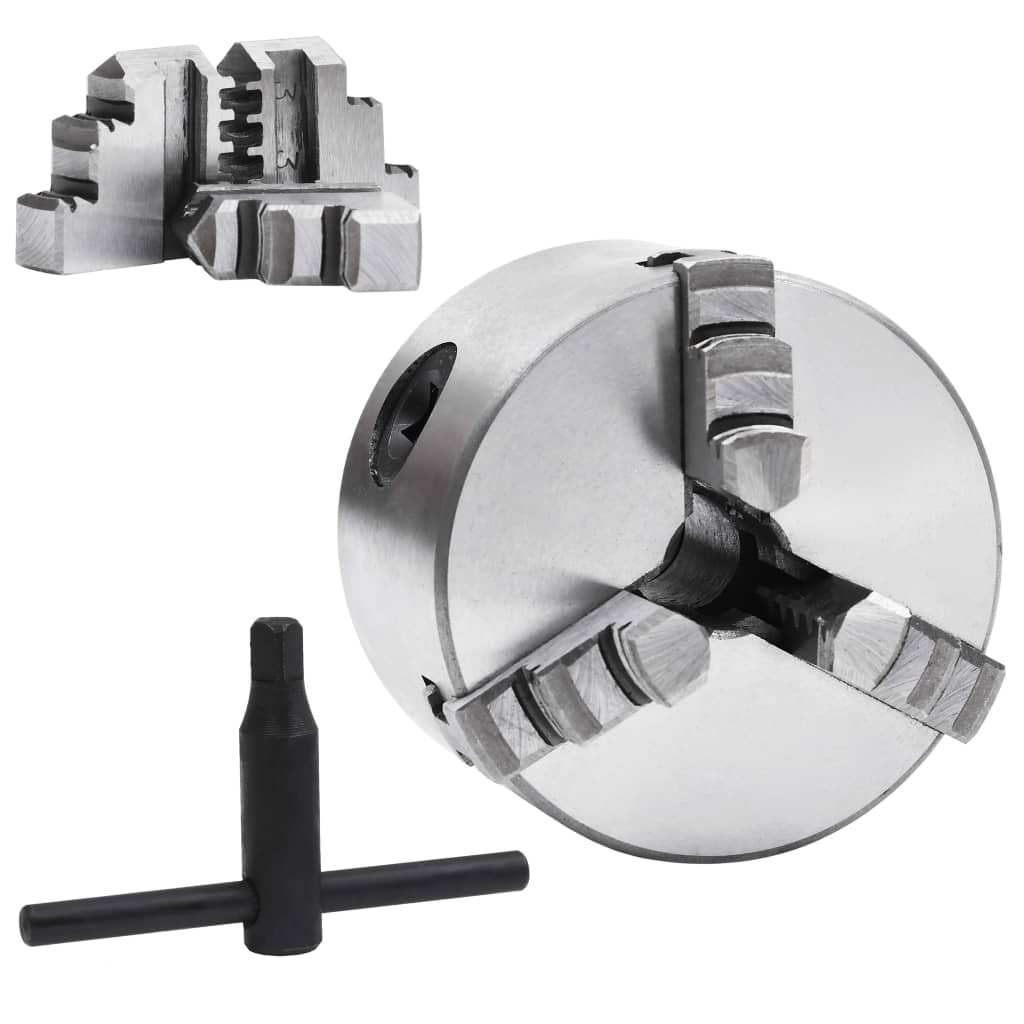 3 Jaw Self-Centering Lathe Chuck 3.15 " Steel