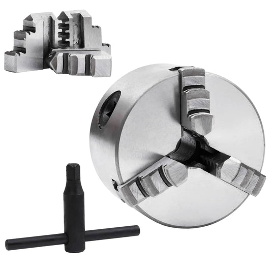3 Jaw Self-Centering Lathe Chuck 3.15 " Steel