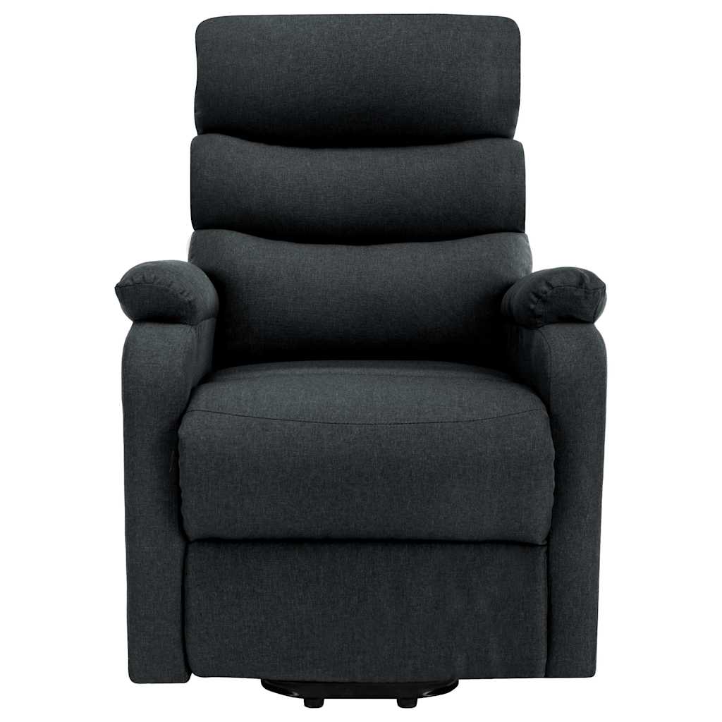 Power Lift Massage Recliner Dark Gray Fabric