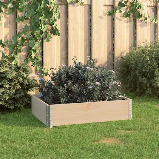Raised Bed 60x80 cm Solid Pine Wood