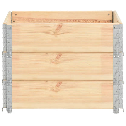 Raised Beds 3 pcs 60x80 cm Solid Pine Wood (310049)