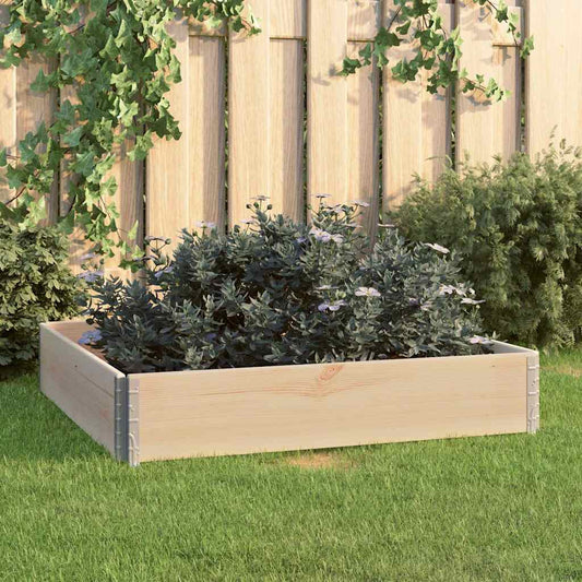 Raised Bed 100x100 cm Solid Pine Wood