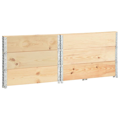 Raised Beds 3 pcs 100x100 cm Solid Pine Wood