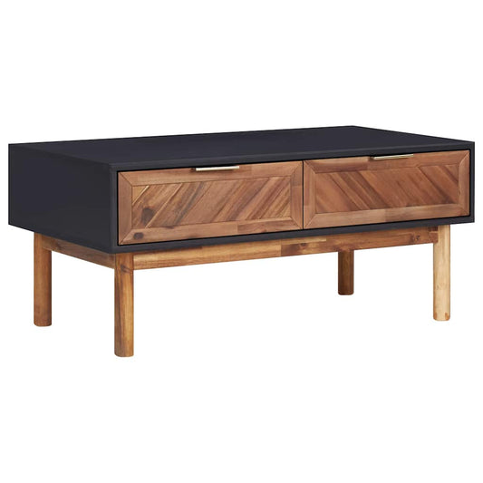 Coffee Table | Matt black and dark brown