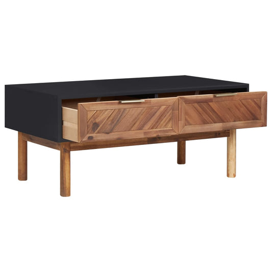 Coffee Table | Matt black and dark brown