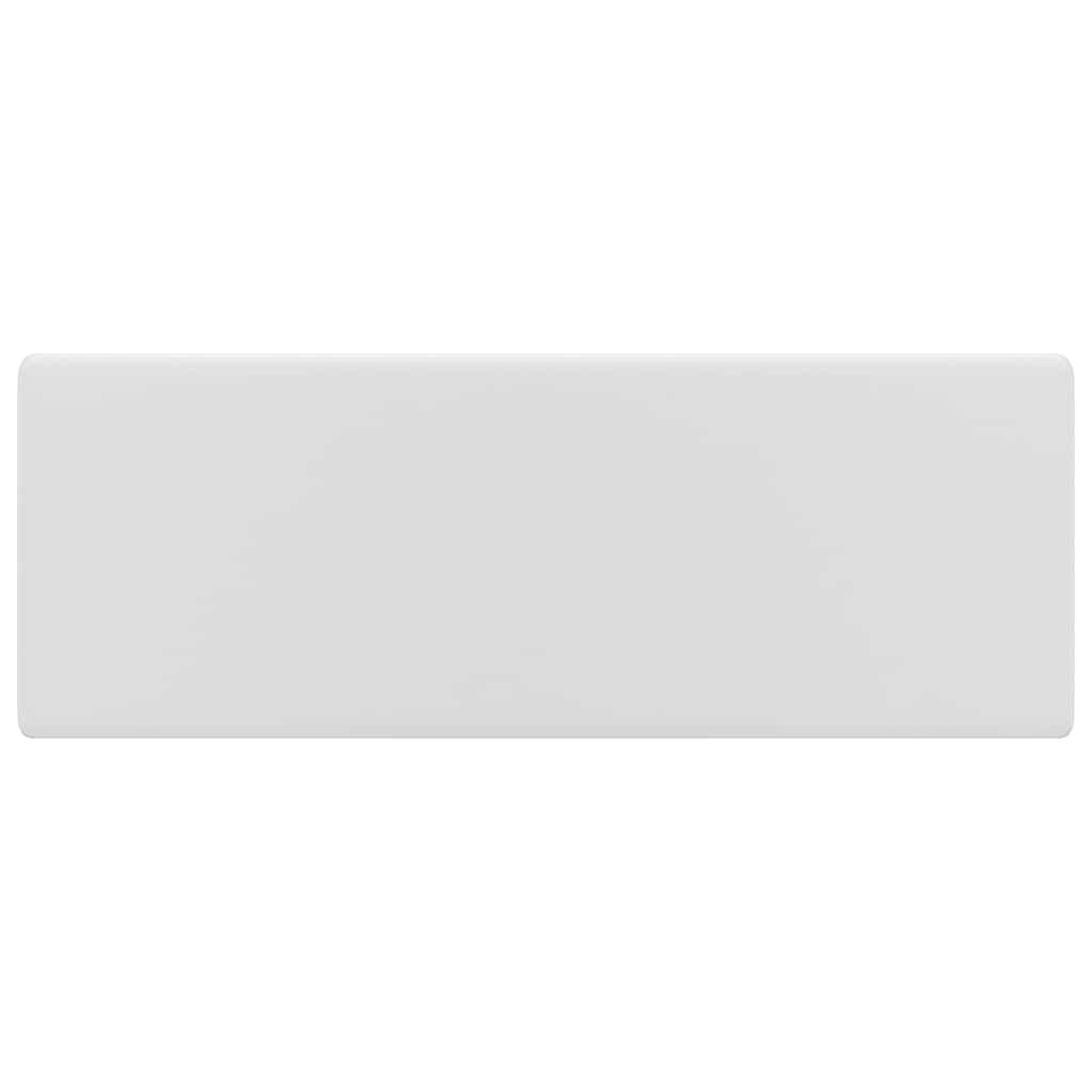 146943 vidaXL Luxury Basin Overflow Square Matt White 41x41 cm Ceramic