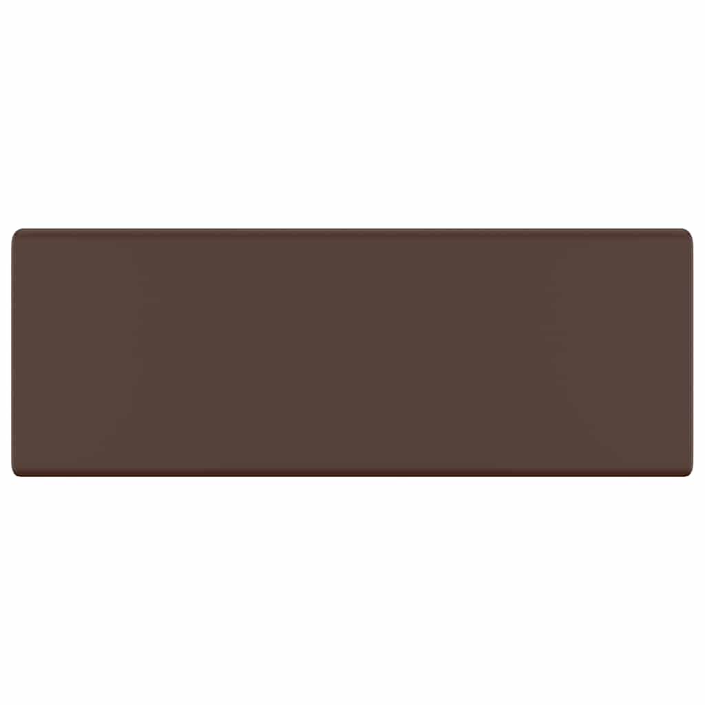 Luxury Basin Overflow Square Matt Dark Brown 41x41 cm Ceramic