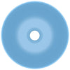 Bathroom Sink Ceramic Light Blue Round