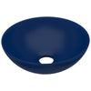 Bathroom Sink Ceramic Dark Blue Round