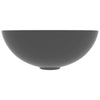 Bathroom Sink Ceramic Dark Grey Round