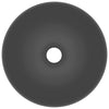 Bathroom Sink Ceramic Dark Grey Round