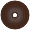 Bathroom Sink Ceramic Dark Brown Round