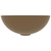 Bathroom Sink Ceramic Matt Cream Round
