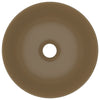 Bathroom Sink Ceramic Matt Cream Round