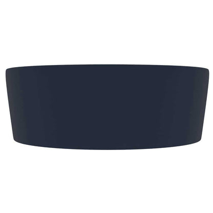 Luxury Wash Basin with Overflow Matt Dark Blue 36x13 cm Ceramic