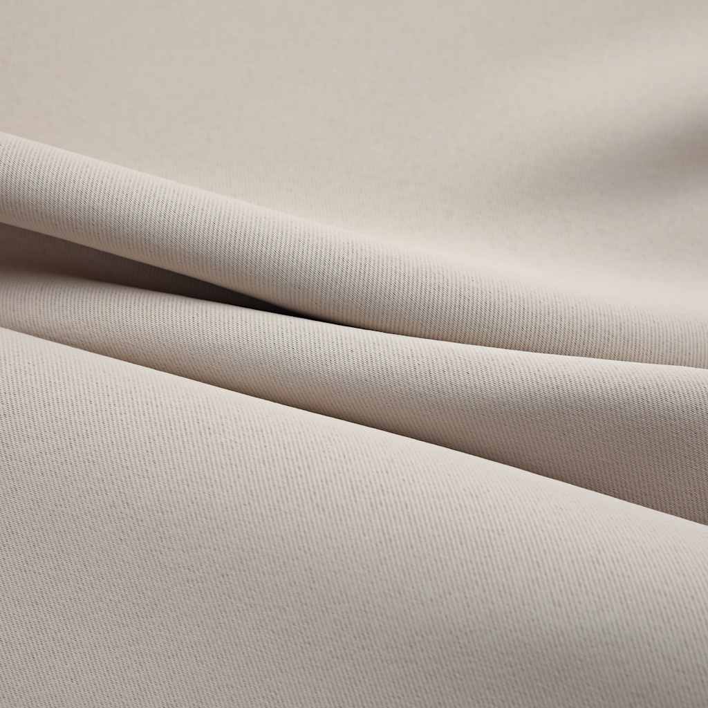 Blackout Curtains with Rings 2 pcs Beige 37"x84" Fabric