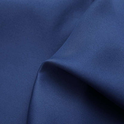 Blackout Curtains with Rings 2 pcs Navy Blue 37"x63" Fabric