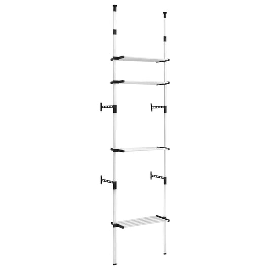 Telescopic Wardrobe System | Silver and Black | Aluminium, Plastic