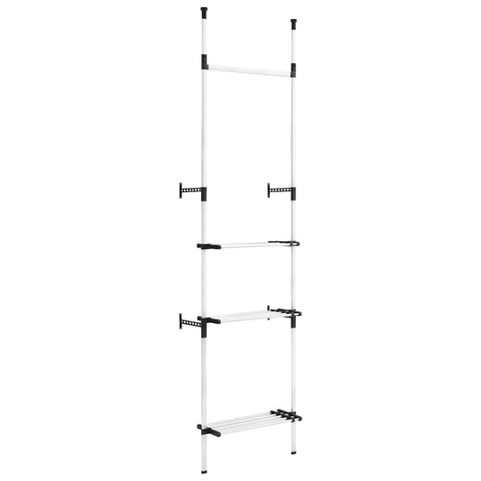 Telescopic Wardrobe System | Silver | Aluminium