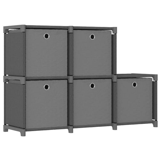 Display Shelf | Grey | Polyester, Steel | Medium | Storage Shelf | Cubic