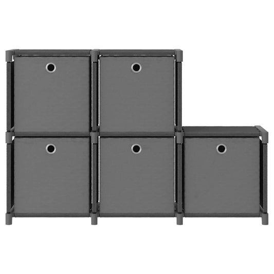 Display Shelf | Grey | Polyester, Steel | Medium | Storage Shelf | Cubic