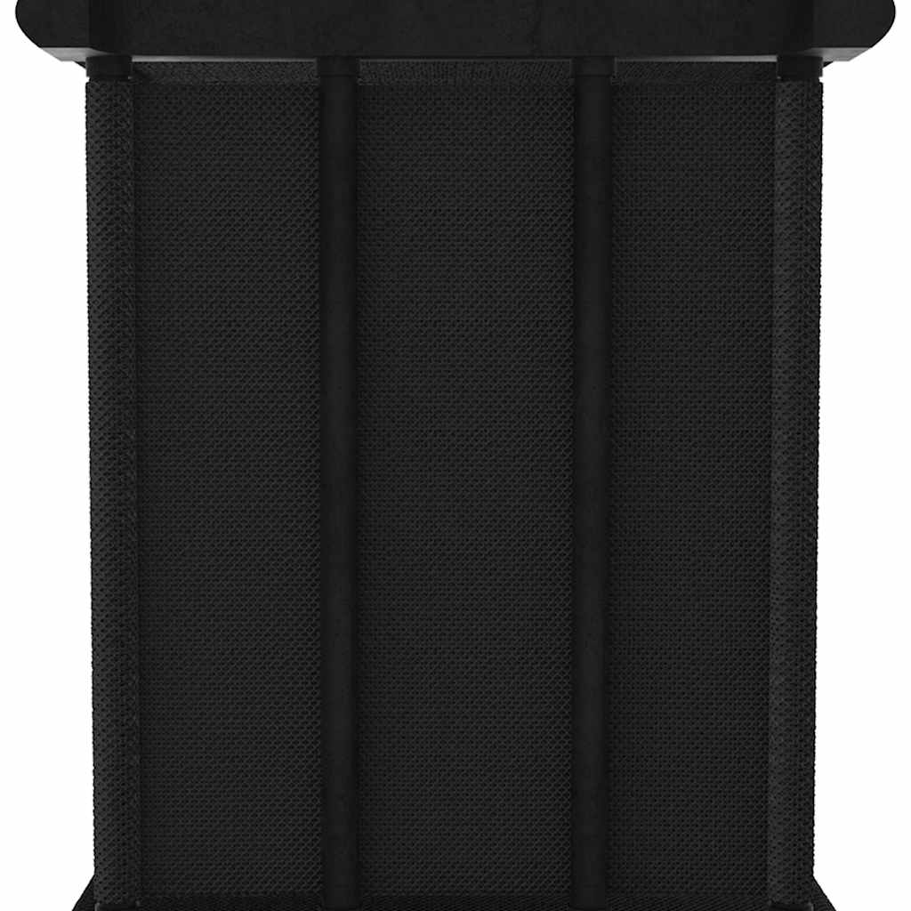 6-Cube Display Shelf with Boxes Black 103x30x72.5 cm Fabric