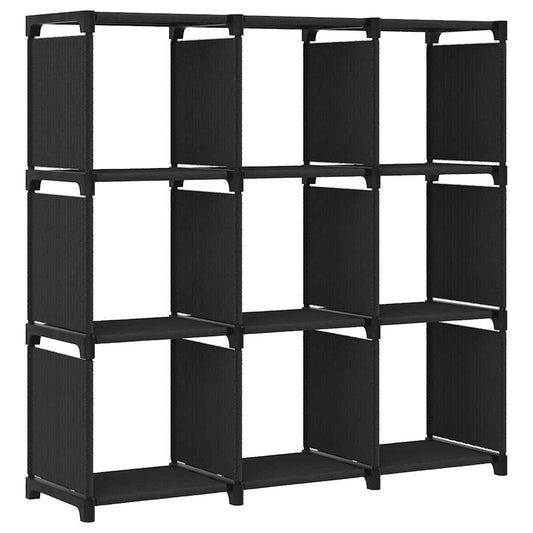 Display Shelf | Black | Polyester, Steel | Medium | Cube Storage Shelves