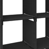12-Cube Display Shelf Black 40.6"x11.8"x55.5" Fabric