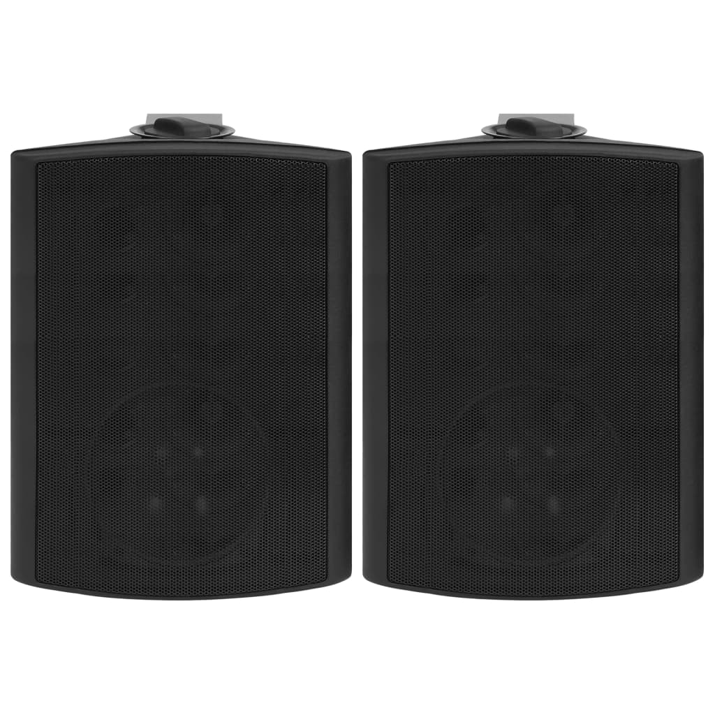 Wall-mounted Stereo Speakers 2 pcs Black Indoor Outdoor 120 W