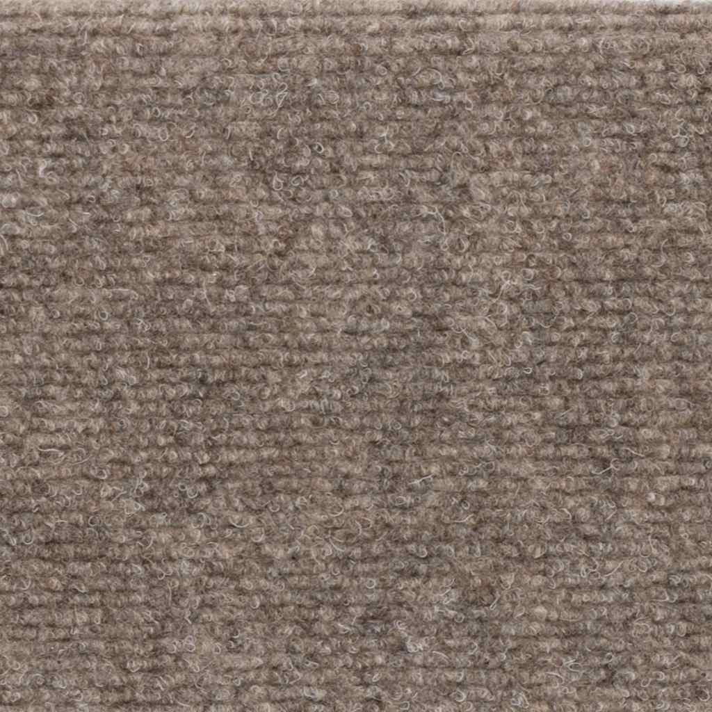 Stair Mats Self-adhesive 15 pcs 56x17x3 cm Beige Half Round
