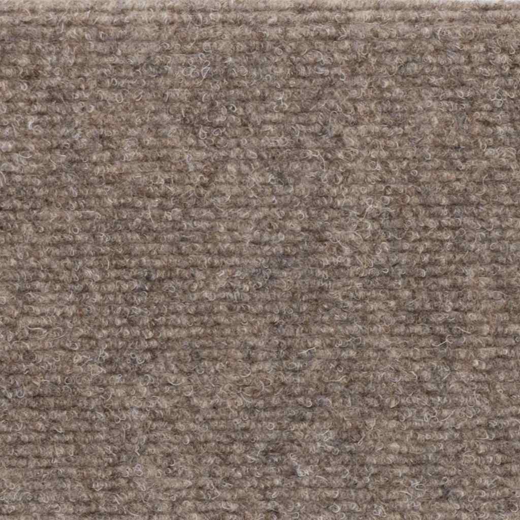 Stair Mats Self-adhesive 15 pcs 65x21x4 cm Beige Half Round Large
