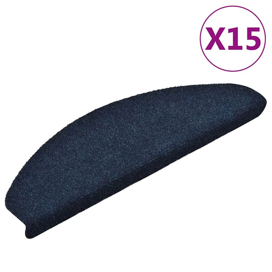 Stair Mat | Set of 15 | Navy | Needle-punched fabric (100% PP)