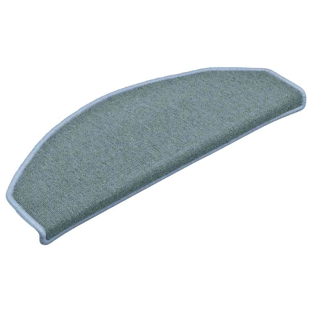 Stair Mats 15 pcs 65x24x4 cm Sea Blue Half Round Large