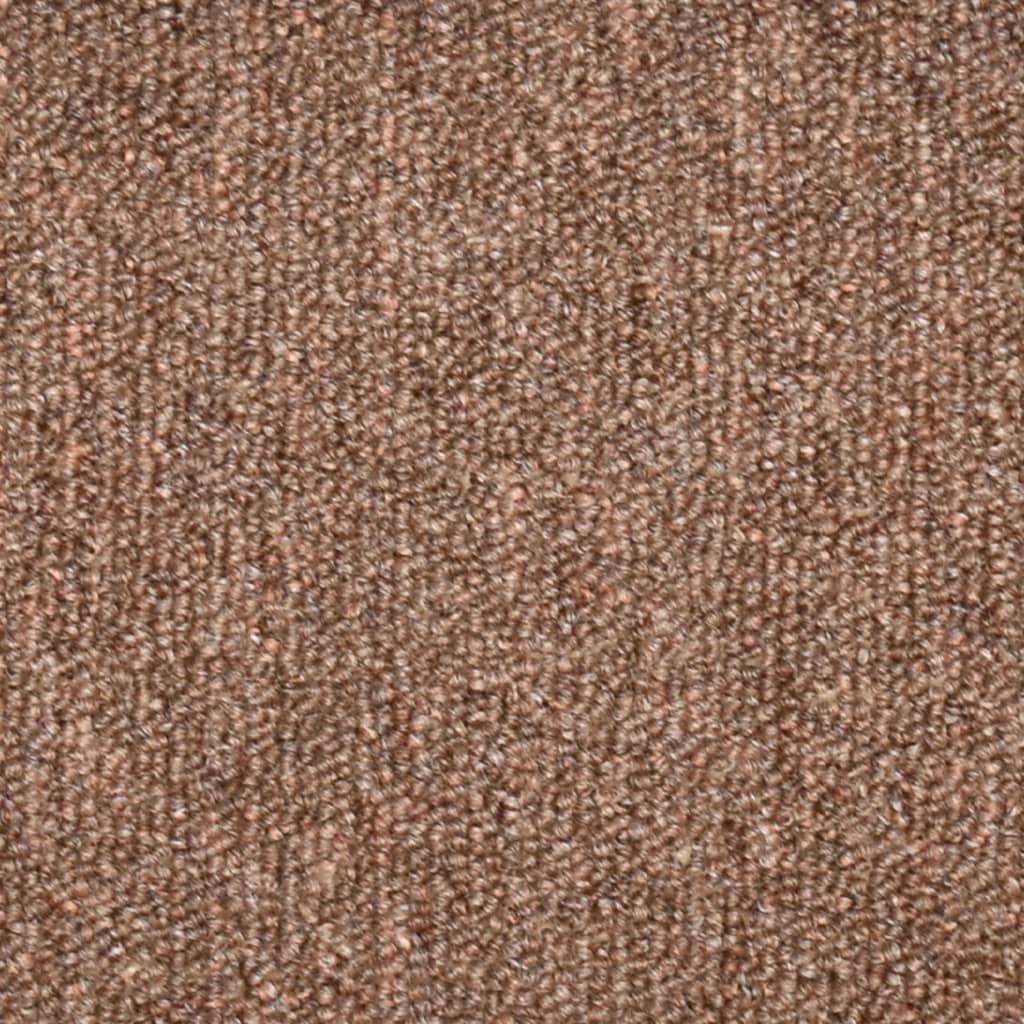 Stair Mats 15 pcs 56x17x3 cm Brown Half Round