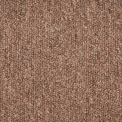 Stair Mats 15 pcs 56x17x3 cm Brown Half Round