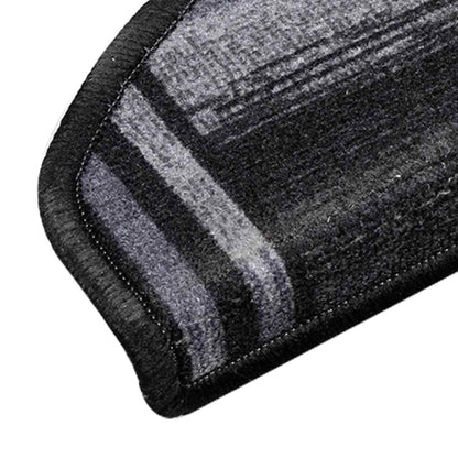 Self-adhesive Stair Mats 15 pcs Black and Grey 65x21x4 cm