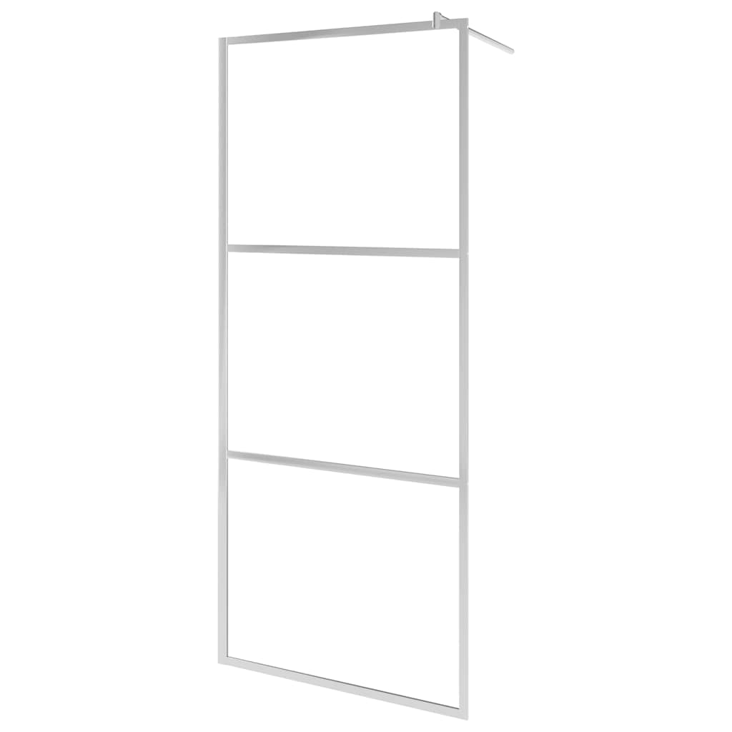146635 vidaXL Walk-in Shower Wall with Clear ESG Glass 80x195 cm