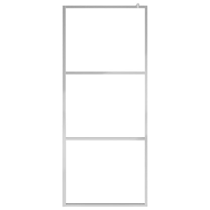 146635 vidaXL Walk-in Shower Wall with Clear ESG Glass 80x195 cm