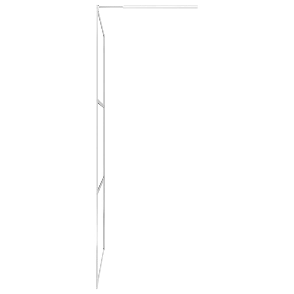 Walk-in Shower Wall with Half Frosted ESG Glass 115x195 cm