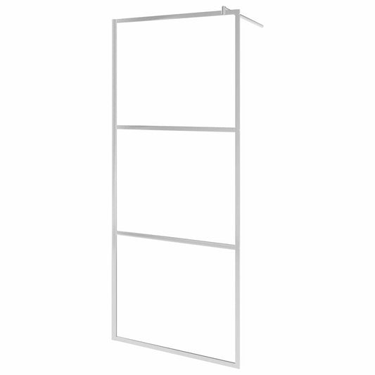 Shower screens Silver 90 x 195 cm Glass and Aluminium