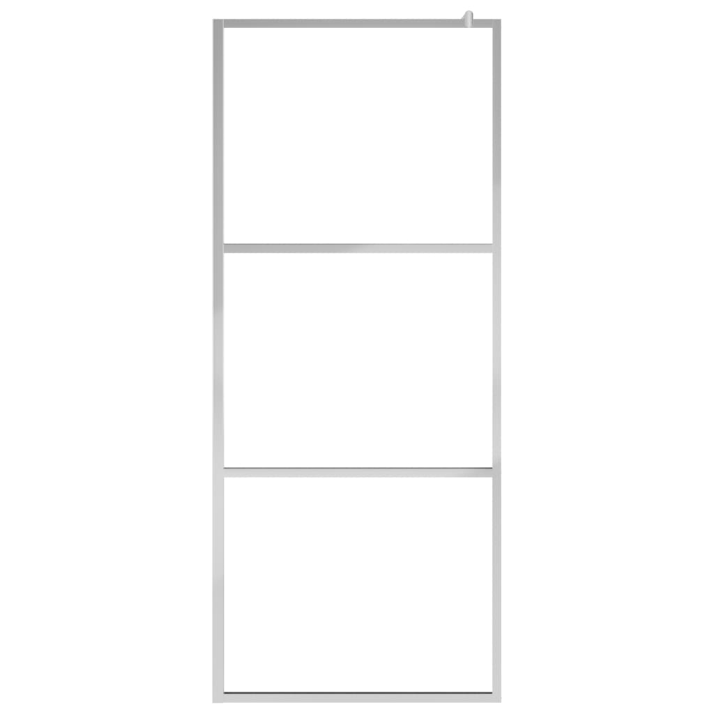 Walk-in Shower Wall with Whole Frosted ESG Glass 39.4"x76.8"
