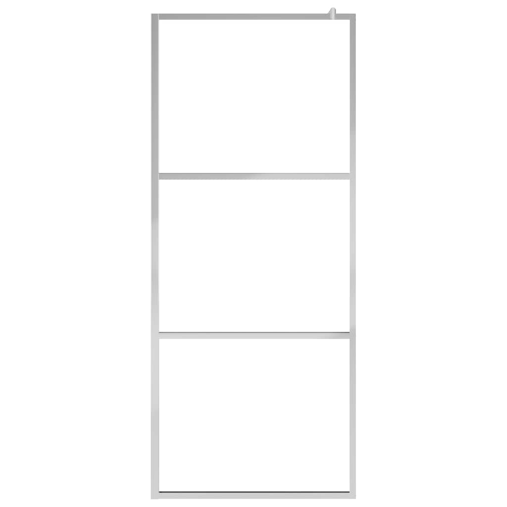 Walk-in Shower Wall with Whole Frosted ESG Glass 140x195 cm