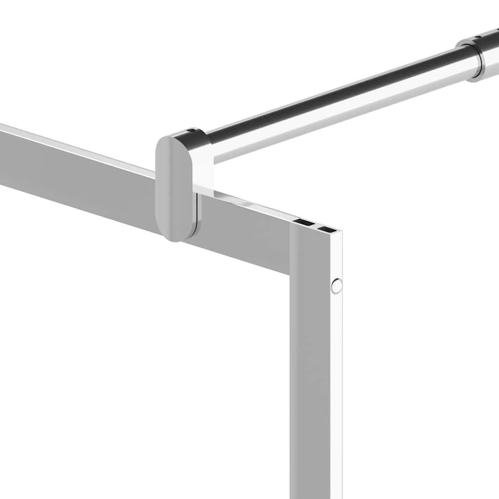146653 vidaXL Walk-in Shower Wall ESG Glass with Stone Design 115x195 cm