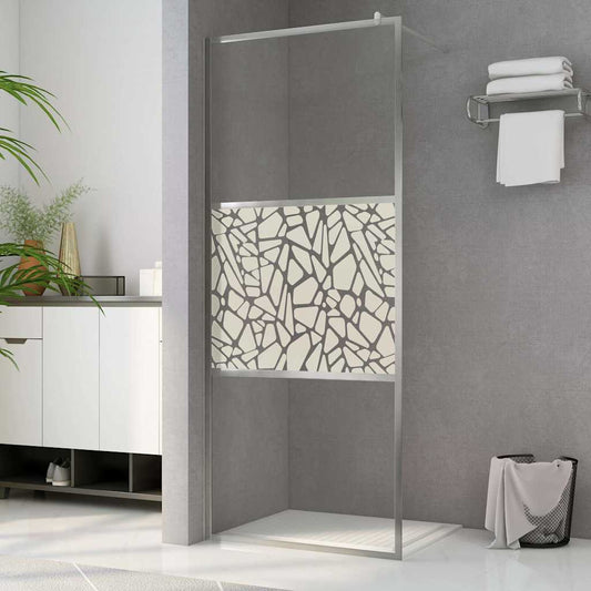 Shower screens Silver 140 x 195 cm Glass and Aluminium