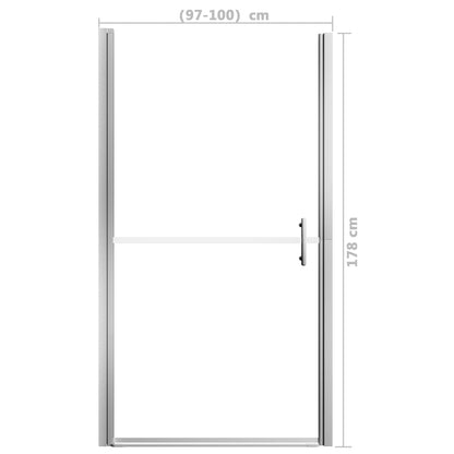 Shower Door Tempered Glass 39.4"x70.1"